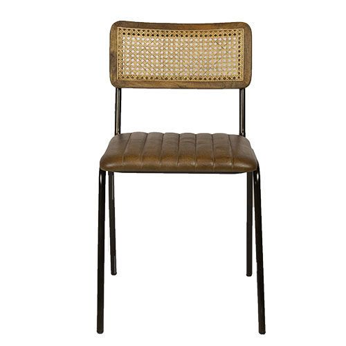 KJ JENSEN Brown industrial Upholstered indoor chair
